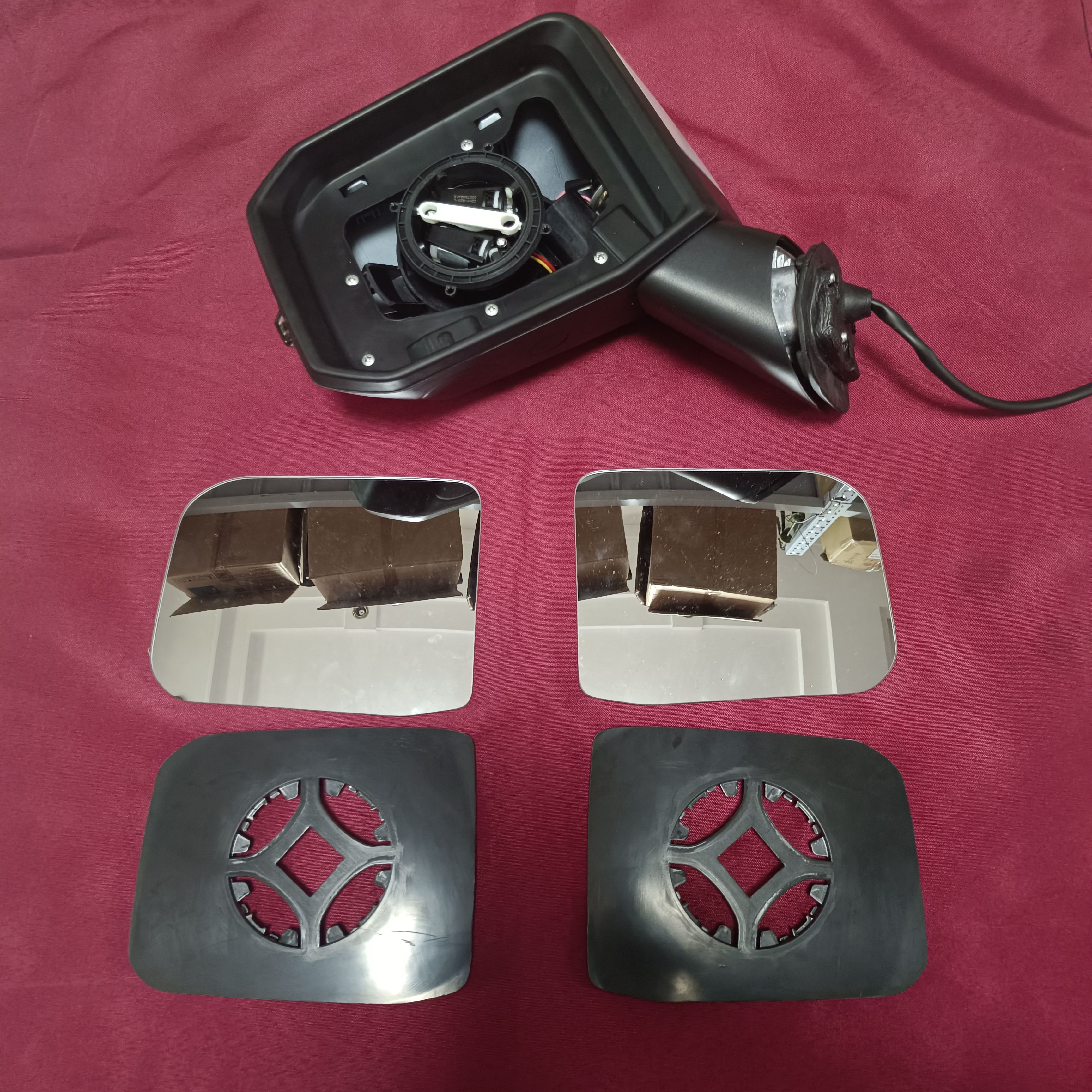 适用北汽15--19款北京BJ20倒车镜镜片bj20后视镜左右反光镜片配件