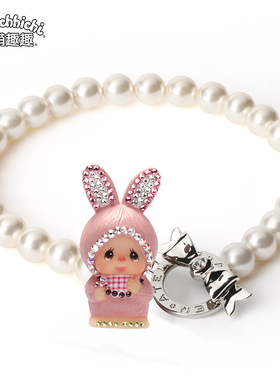 Monchhichi/萌趣趣锁骨链颈日韩甜美夸张仿珍珠项链女友礼物N007