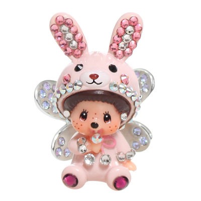 Monchhichi兔子女日开口礼物戒指