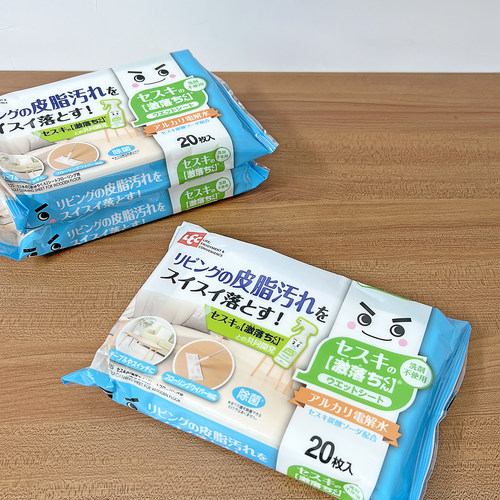 日本lec拖地湿纸巾静电除尘纸