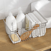 日式 304不锈钢收纳篮金属筐叠加收纳框