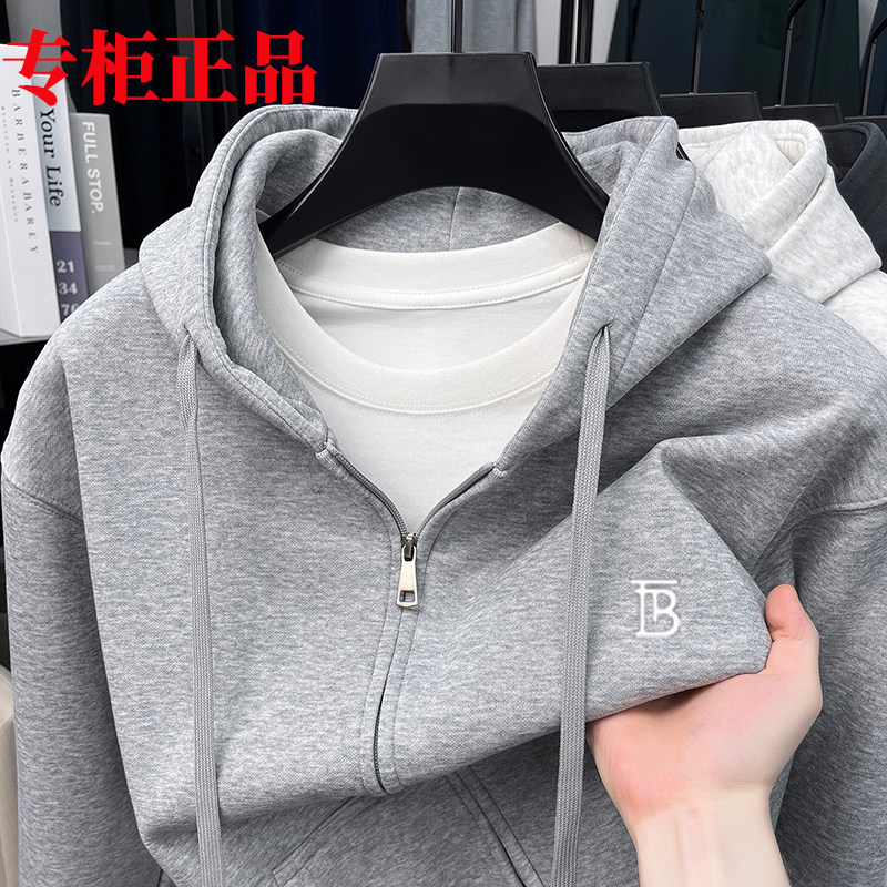 伦巴宝利娇连帽加绒卫衣男女通用