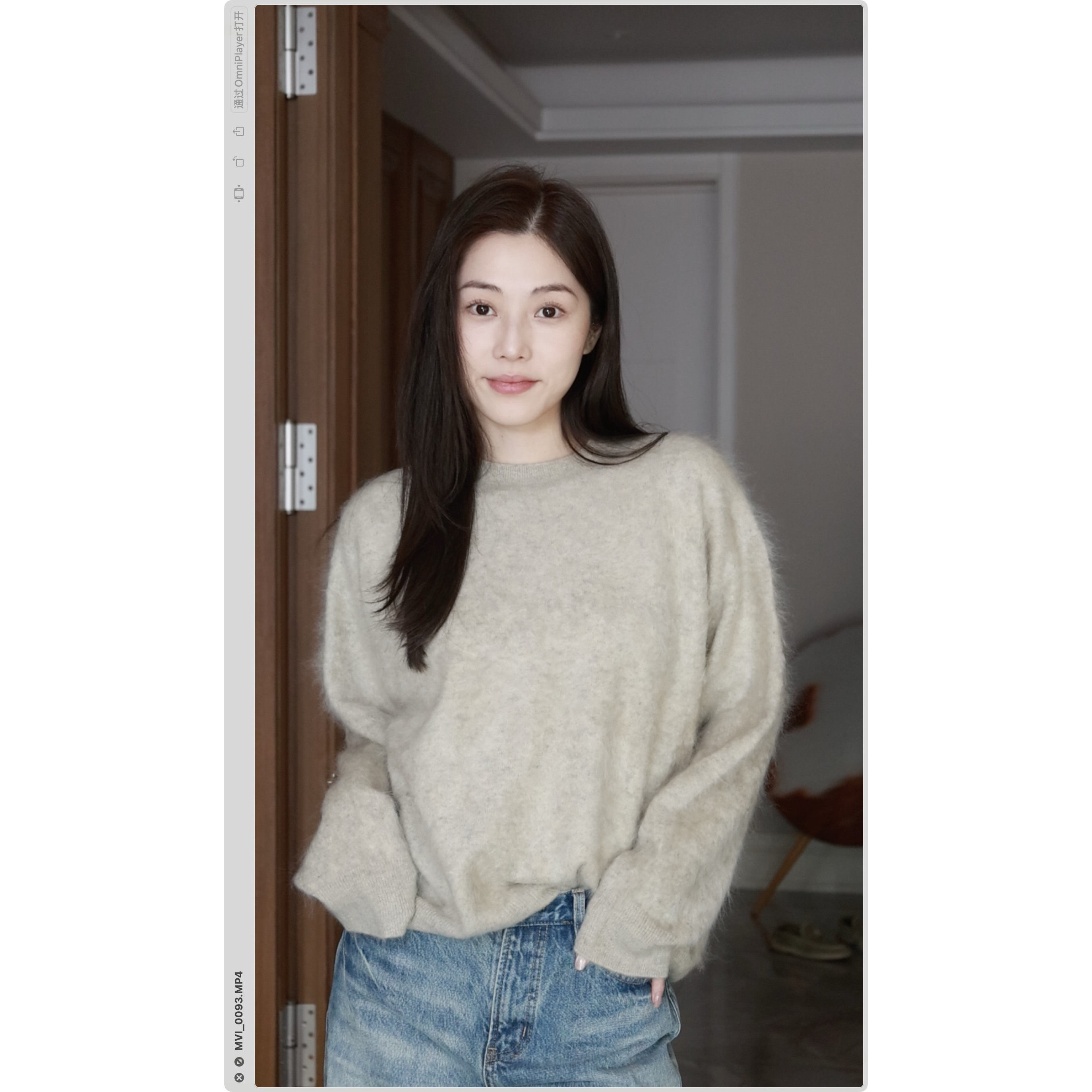 【sky盖盖专享】纯山羊绒拉绒圆领无缝一体套头衫8502