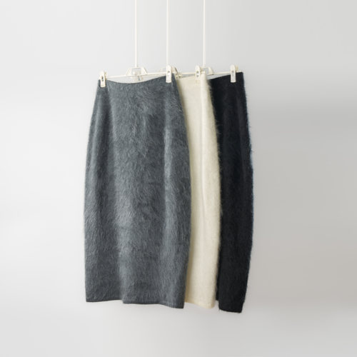 【sky盖盖专享】纯山羊绒拉绒无缝一体半身裙DC8505
