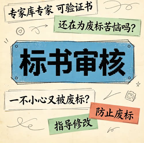 标书检查暗标核查标书审查投标文件废标项检查审核专家审标cl