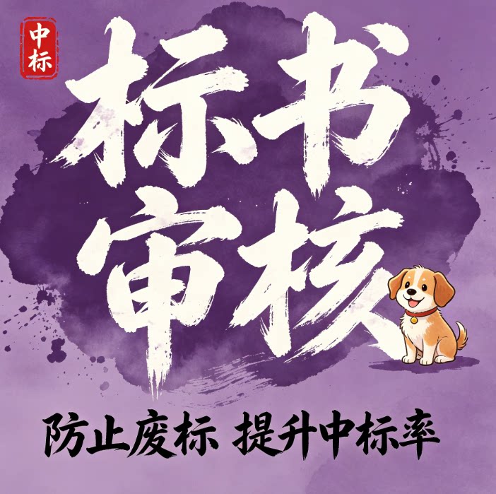 投标书审核复核预审检查采购标书专业招标投标文件代写制作商务标
