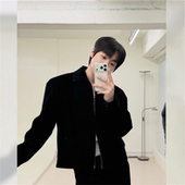 韩国代购 设计皮衣高奢外套 ECRU重工麂皮高档短款 男装 直播福利秒杀