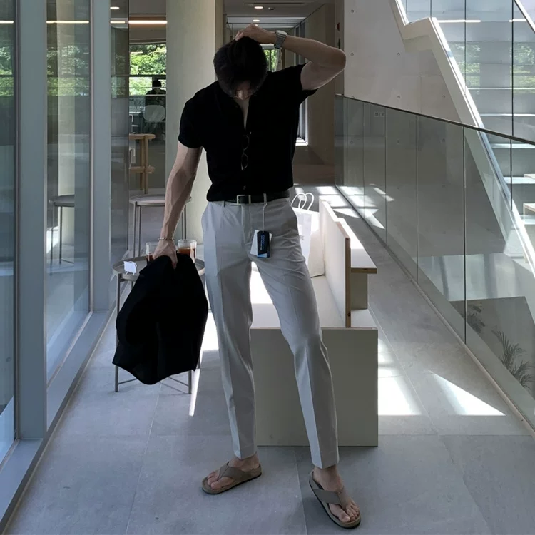 Кожа? Actually: Goods, woven flip flops, beach sandals, slippers, Korean style