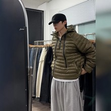 韩国代购直播福利秒杀settle重工双拉链拼设计男女高品连帽棉外套