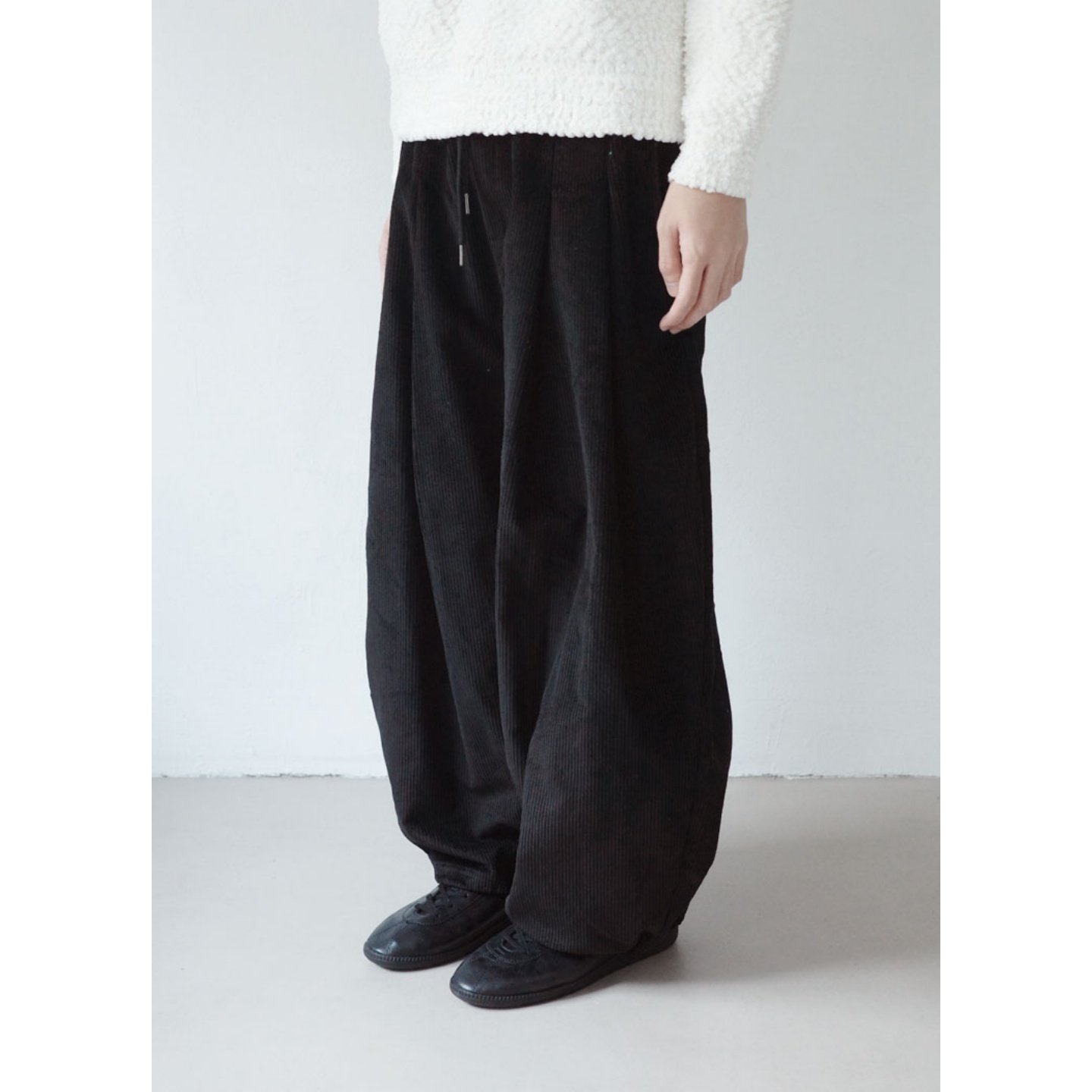 MRDONG韩国代购男装金丝绒打褶阔腿抽绳休闲长裤垂感显瘦复古新款,男装,休闲裤,淘宝优惠券,粉丝福利购,淘宝优惠卷