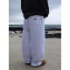 THEPLAN重工抓绒铆钉设计高品男女情侣休闲卫裤 韩国代购 福利秒杀