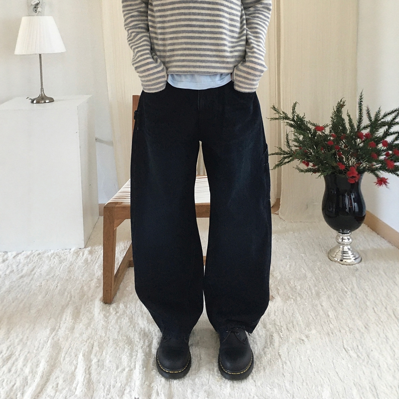 韩国代购小众街头四季水洗牛仔裤