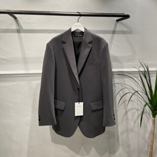 MRDONG韩国代购东大门男装AVEC轻熟高品翻领宽松廓形休闲西服外套
