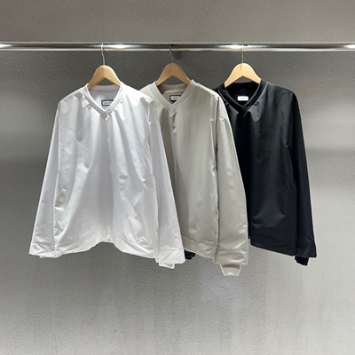 韩国代购男装直播福利秒杀SKETCH高品V领尼龙春季设计师小众卫衣