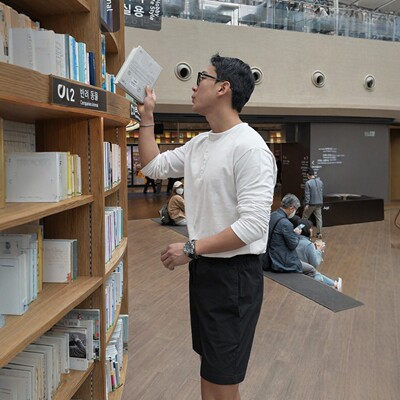 韩国代购亨利领侧开高品长袖T恤