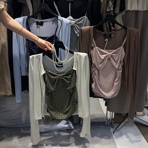 涤纶2026夏季背心开衫套装女