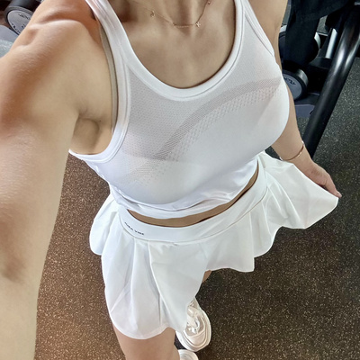 工字背瑜伽服上衣无袖修身显瘦外穿内搭外穿健身运动背心女夏季新