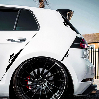 汽车前挡玻璃车贴纸极限攀岩装饰吉普户外露营坦克牧马人卫士越野