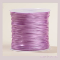 [Лавандовый фиолетовый] Один рулон — высокоэластичная и прочная леска для бисероплетения + Учебное пособие по бисероплетению