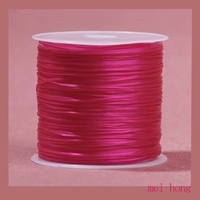 [Розово-красный] One Roll — высокоэластичный и прочный, бесплатная тяговая проволока для бисероплетения + руководство по бисероплетению
