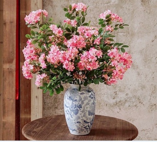 醉香含笑花仿真花高级感客厅餐桌绿植摆件假花落地装饰插花艺摆设