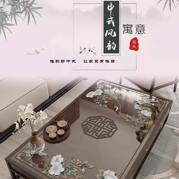 茶几垫软玻璃中式防油餐桌布防水