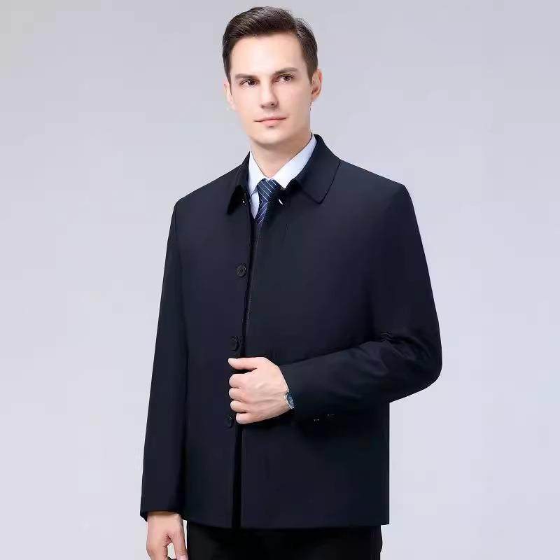 中2025冬季装商务加绒棉服青年男士轻款秋冬外套便2208-F保新暖休