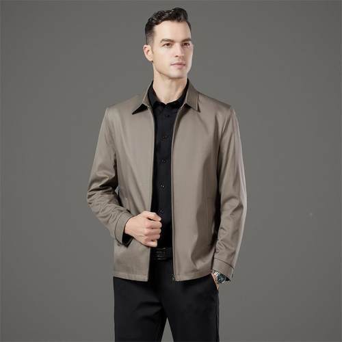 FPA品牌秋男士夹克冬闲中老年商务休衣爸爸装上宽松无痕百搭外套