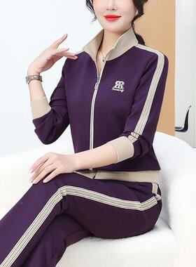 25新款春秋季运O动休闲2套装女96848588长袖POL领透气0吸汗健身瑜