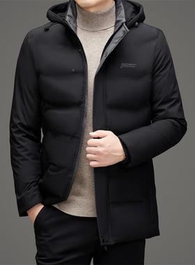 新EDV款商羽绒棉服男士防冬季保暖寒衣高端务休上闲中年爸爸外套