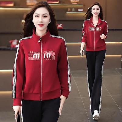 春中96395467季休闲运动套装女2052新款春装小个子秋跑步服老年大