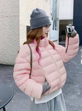 黄色排骨绒服女冬季20295羽新韩系温b207-180柔风宽松休闲0白鸭绒