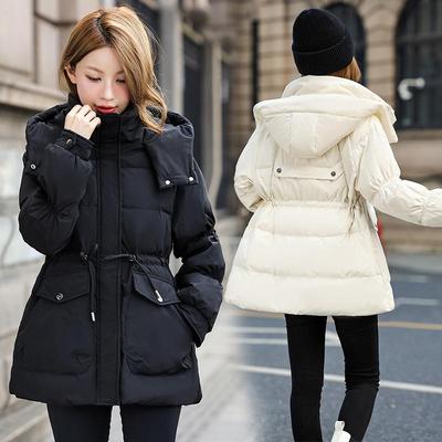 正品撤柜225新款0羽绒个子服97-2801女冬中长款小收腰白鸭绒修身