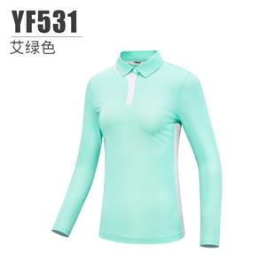 高身尔夫女装 袖 恤秋运冬季 韩版 YF531动服装 拼色侧长显瘦衣服套装