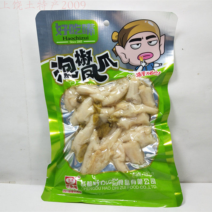 四川特产好吃嘴泡椒凤爪180克山椒柠檬鸡爪零食小吃满5包包邮