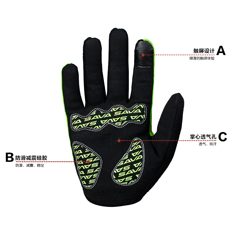 Gants pour vélo SAVA - Ref 2242348 Image 4