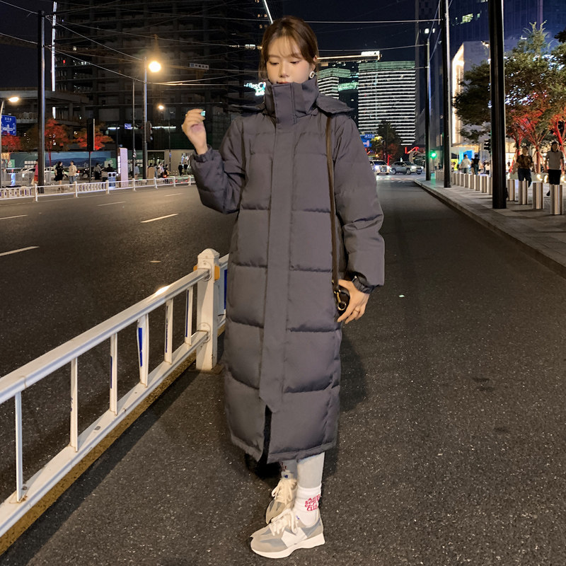 2024年新款冬季情侣棉衣长款过膝棉袄中戏同款学生棉服女艺考外套