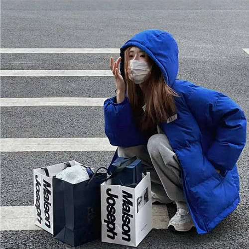克莱因羽绒棉服韩版宽松