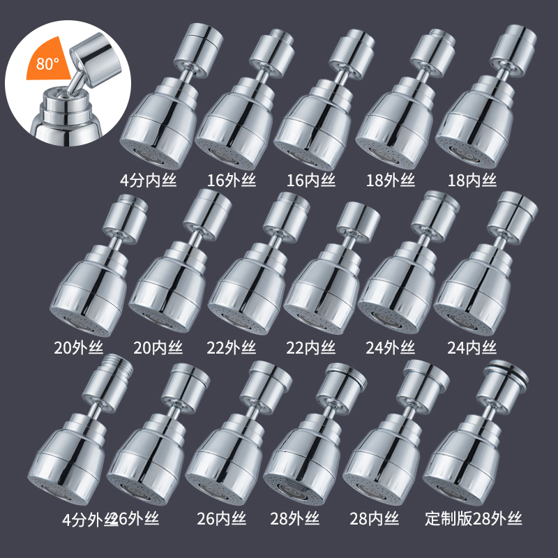 厨房水龙头防溅水神器延伸器增压多功能延长万向旋转加长万能接头