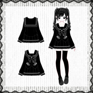 jk水手服蕾系学生校服制服裙女 原创正版 漓川JK 暗守甜心