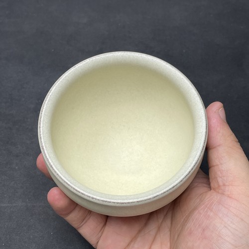奶油白贝建盏主人杯