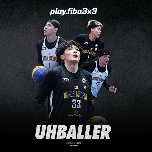 UH美式窄肩双面定制篮球比赛球衣