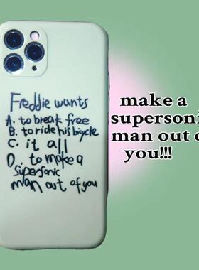 果粒橙手机壳Queen适用皇后乐队小米Freddie/14/13/12/11/10T/9/牙叔SE/PRO/ULTRA/CC9E/CIVI1S/MIX3/4/2/3周