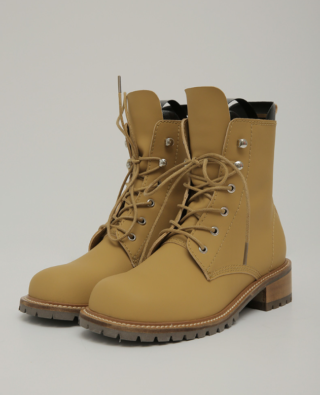 韩国东大门代购圆头车线系带马丁靴齿轮底粗跟防水台短靴女炸街酷,女鞋,马丁靴,淘宝优惠券,粉丝福利购,淘宝优惠卷