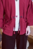 风外套男七分袖唐装汉服夏薄款宽松日系开衫道袍和服亚麻上衣，男装民族服装，星座1804