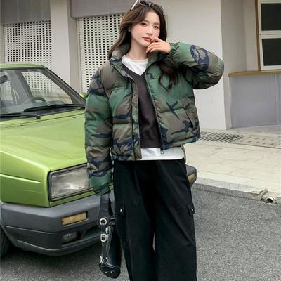 韩版短款立领网红款羽绒服