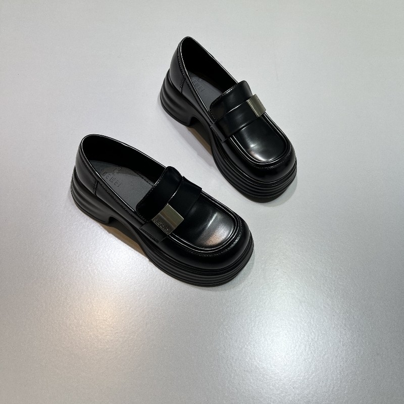 悦薇高品质女鞋小皮鞋女英伦风单鞋厚底乐福鞋一脚蹬舒适玛丽珍鞋,女鞋,浅口单鞋,淘宝优惠券,粉丝福利购,淘宝优惠卷