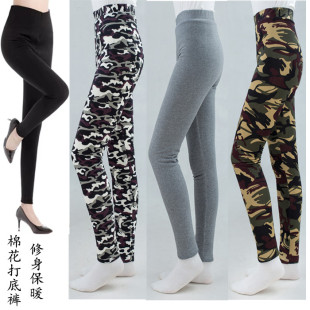 外穿冬季 女士纯手工棉花棉裤 成人学生高腰修身 保暖裤 厚 显瘦打底裤