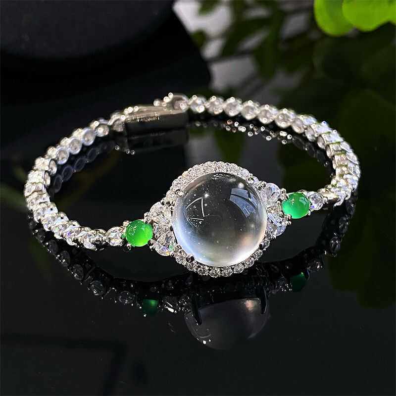 仿珠宝仿天然仿玻璃种仿石英质仿玉水沫子手链手饰精致送礼仿翡翠