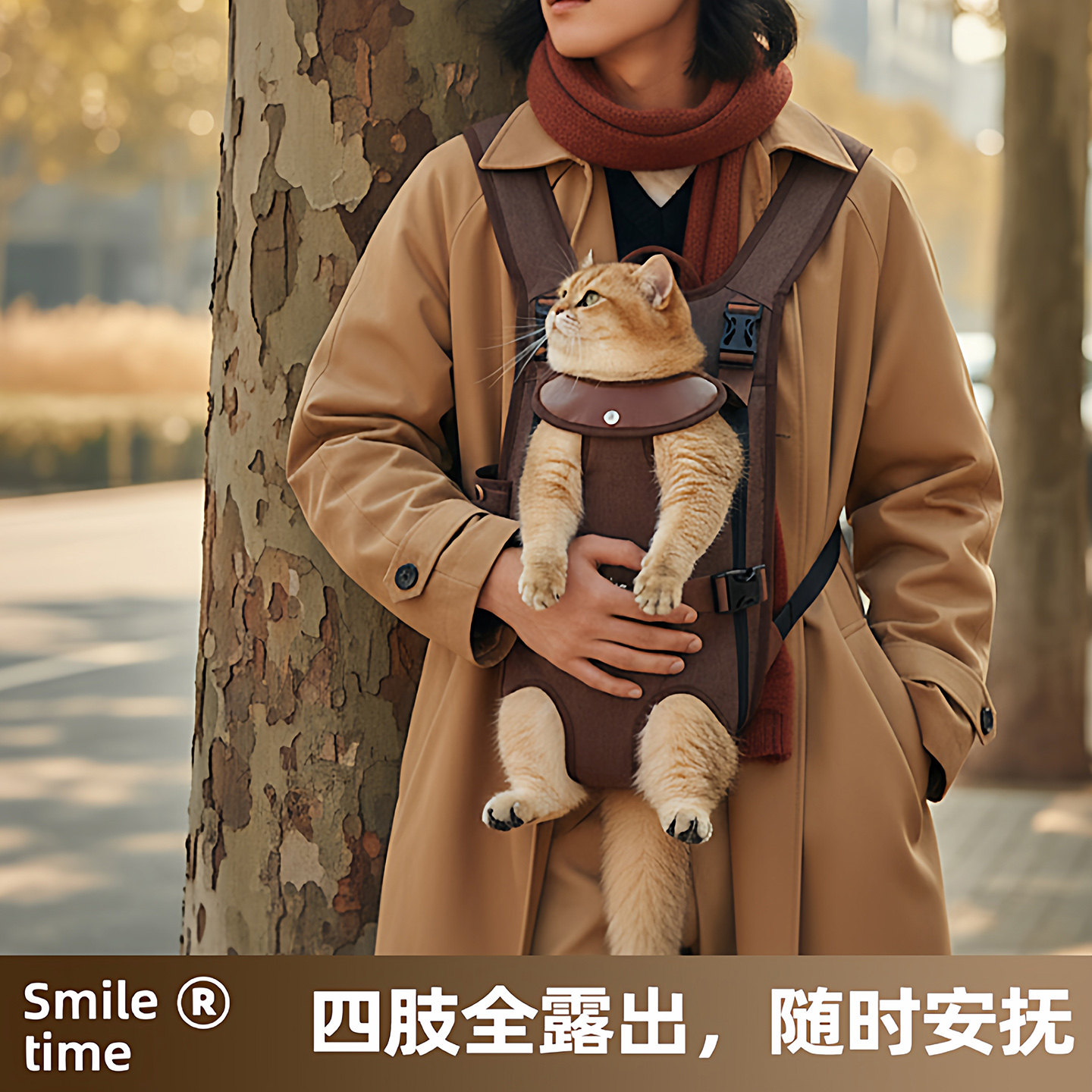 显眼包猫包双肩胸前宠物包狗狗包图片